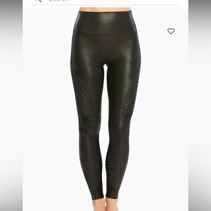 Spanx faux Leather Moto Leggings